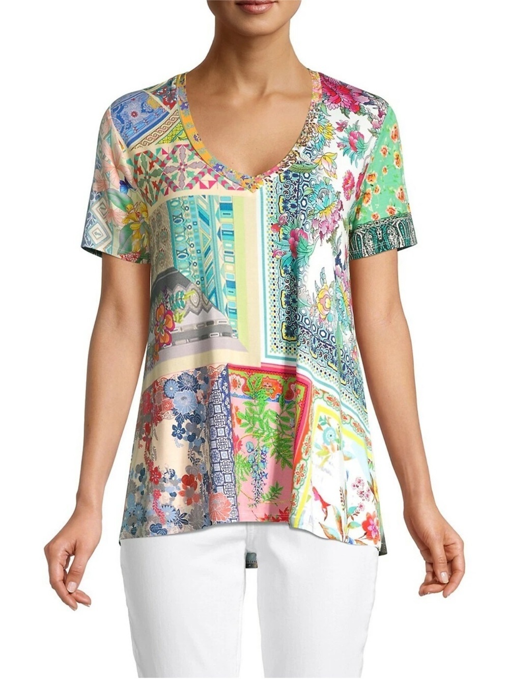 Johnny Was Anika Floral Swing Top